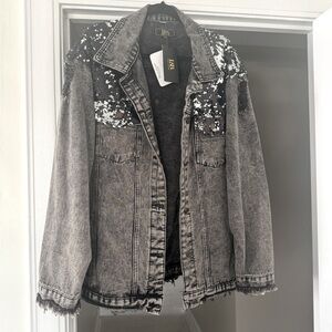 L&B Sequins Denim Jacket